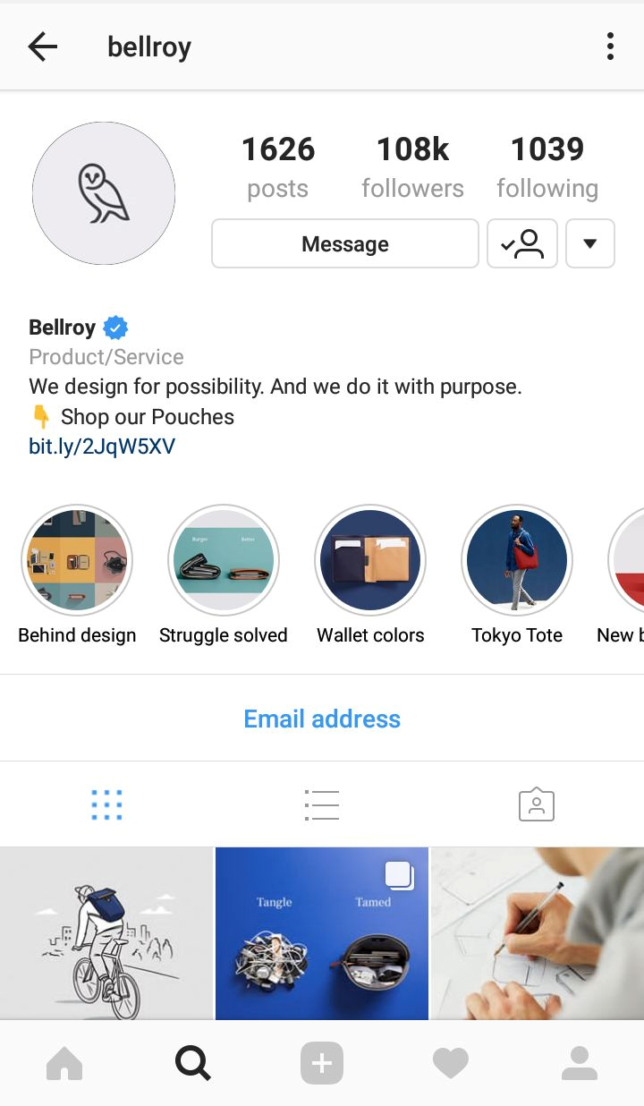 Bellroy profile