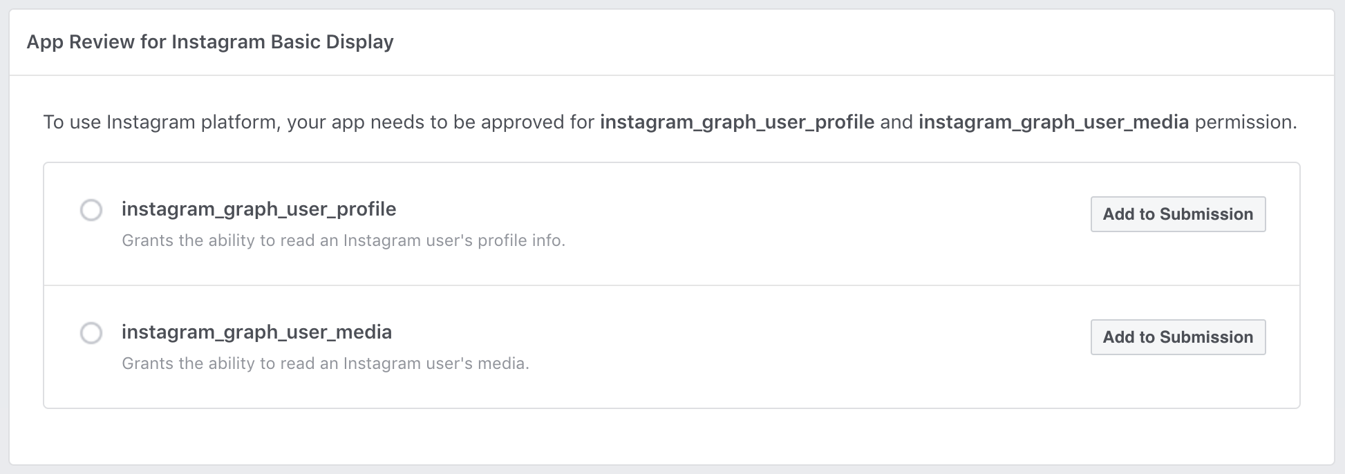 App Review for Instagram Basic Display