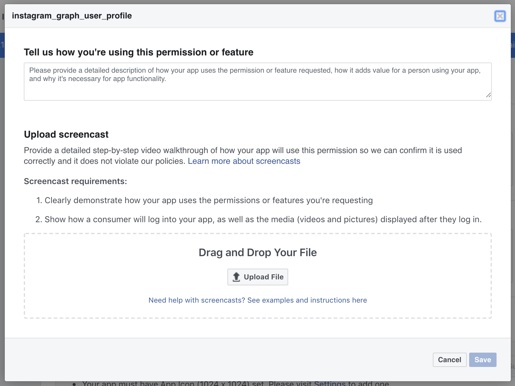 Instagram Graph user profile